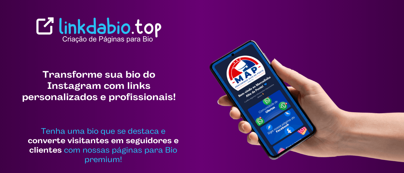 linkdabio.top — Criação de Páginas para Bio